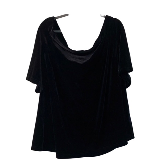 Black Velvet off the shoulder top - Picture 8 of 9